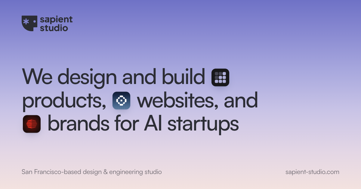 Sapient Studio | Design & Engineering Studio
